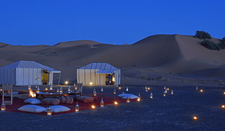 Overnight in a Desert Camp