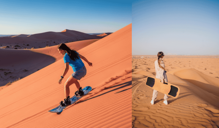 Sandboarding merzouga